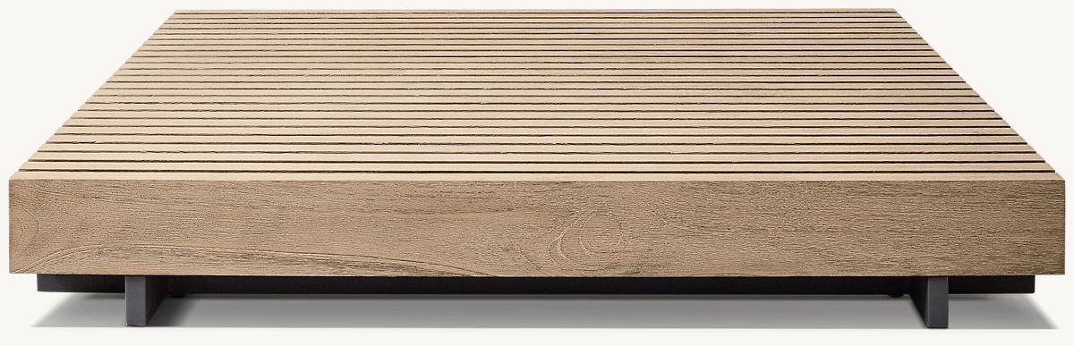 Low Slatted Coffee Table
